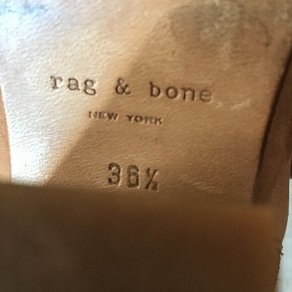 Rag & Bone Booties Womens Size 6 Brown Tan Margot Suede Leather Boots Fall Wear - Picture 2 of 14